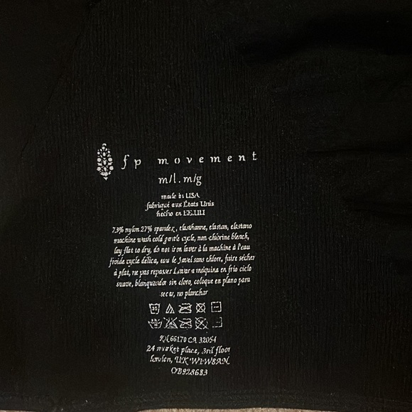 FP Movement Black Crop Top M/L - Picture 4 of 4